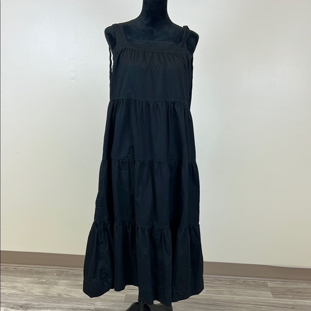 Black Tiered Ruffled Maxi Sundress